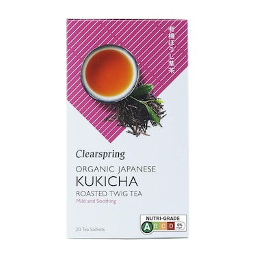 Clearspring Organic Japanese Kukicha Roasted Twig Tea 20 Tea sachets