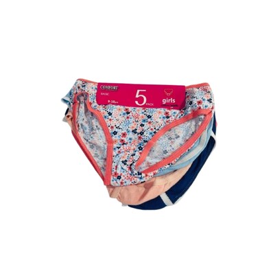 Girls Brief 5 Pieces Set Size 9 to 10 yrs