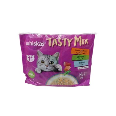 Whiskas Tasty Mix for Kitten Tuna Salmon Flavour 4 x 70 gr