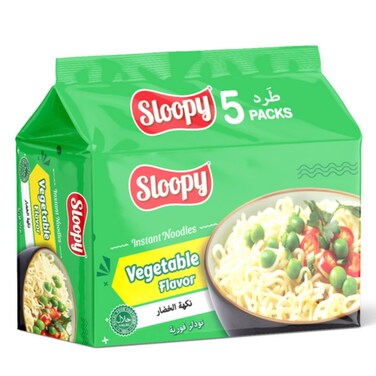 Sloopy Instant Noodles Vegetable Flavor 5 packs x 70g