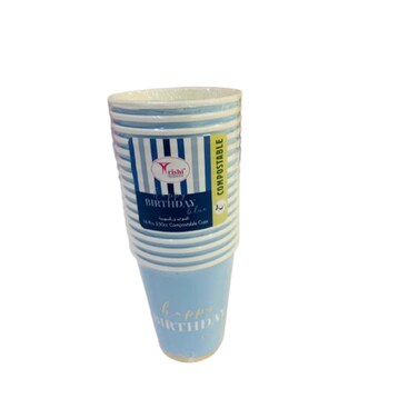 Trishi Paper Cup HB 9OZ 16 Pieces