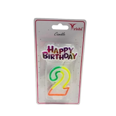 Trishi Number Candle Birthday 2