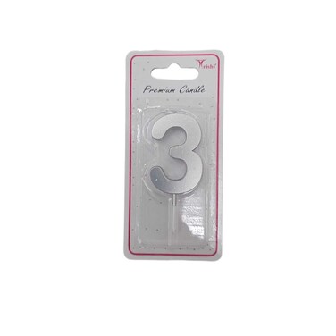 Trishi Met Number Candle 3