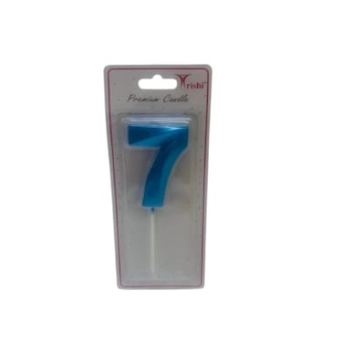 TRISHI PRE.METALLIC NUMBER CANDLE 7