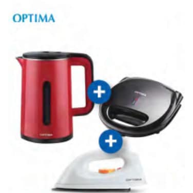 Optima Kettle CK2350 Iron LI100 and Griller SM85