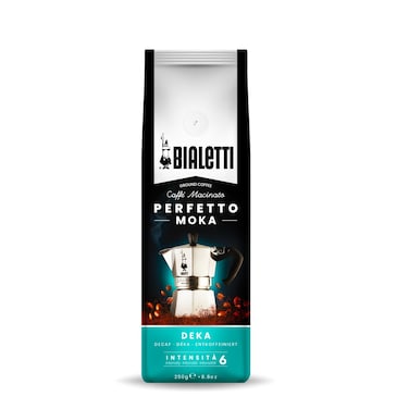 Bialetti Perfetto Moka Deccaffeinated Intensity 6 Ground Coffee 250g