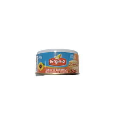 Virginia Tuna for Sandwich In Sunflower Oil and Chilli Pepper  160 gr