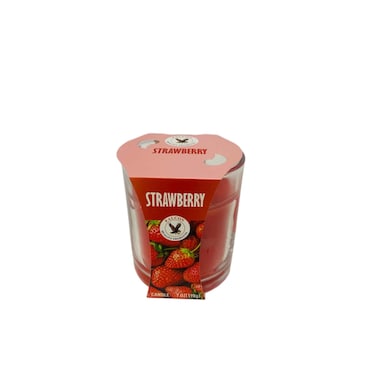 Falcon Glass Candle Strawberry