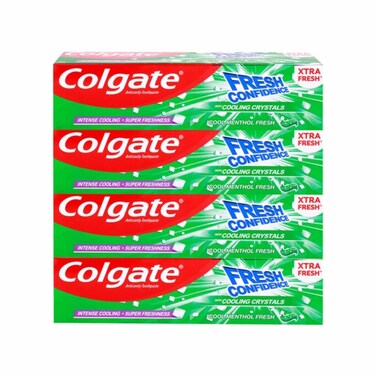 Colgate Toothpaste Fresh Confidence Green 4 x 75 ml