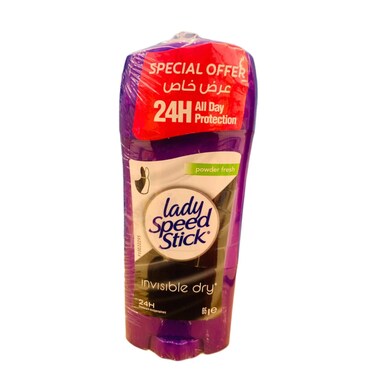 Lady Speed Stick Invisible Dry Powder Fresh Antiperspirant Deodorant 2 x 65 gr