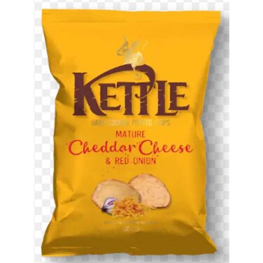 Kettle Nature Cheddar Cheese and Red Onions 130 gr