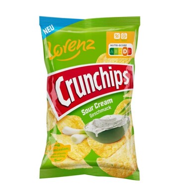 Lorenz Crunchips Sour and Cream 100g
