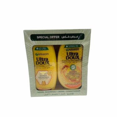 Garnier Ultra Doux Honey Treasure Shampoo 400 ml with Conditioner 400 ml