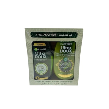 Garnier Ultra Doux Mythic Olive Shampoo 400ml + Conditioner 360ml