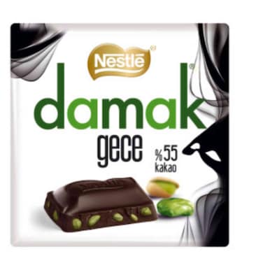 Damak Pista Dark Chocolate Square 60g