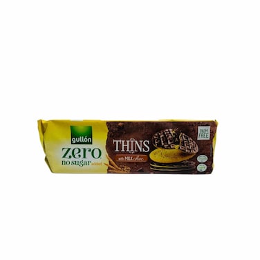 Gullon Zero Sugar Thins with Milk Choco 150 gr