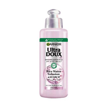 Garnier Ultra Doux Smoothing Leave In Cream Rice Water Infusion and Starch Long Hair 200ml