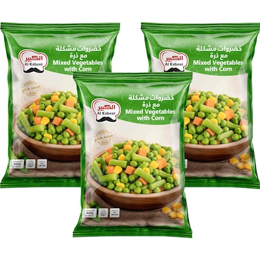 Al Kabeer Mix Vegetable 3 X 400 gr
