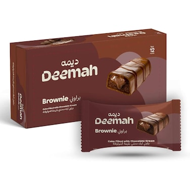 Deemah Brownie Cake Choco 37Grx12 Pieces