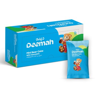 Deemah Mini Bear Cake Choco 30Grx12 Pieces