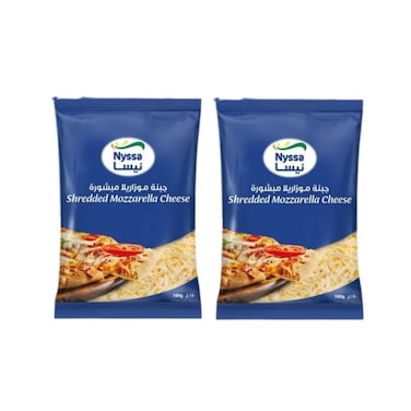 Nyssa Shredded Mozarella 2x180g