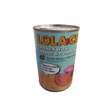 Lola and CO Chicken with Carrot and Pumkin for Adults Dogs 400 gr