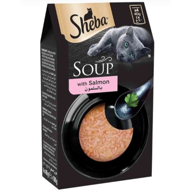 Sheba Cat Food Soup With Salmon 160g