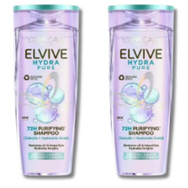 Elvive Hyaluronic Pure Shampoo 2 x 400 ml