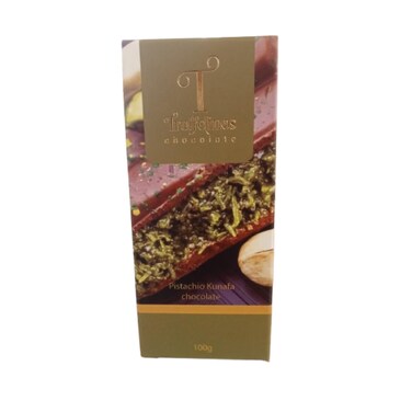 Truffelinos Chocolate Bar Pistachio with Kunafa 100g