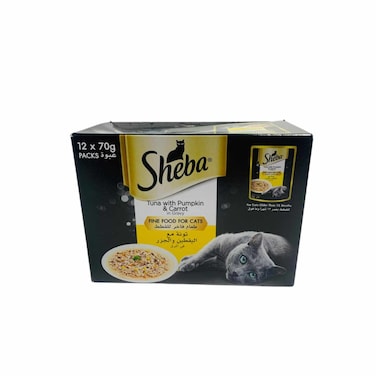 Sheba Tuna with Pumkin and Carrot in Gravy 12 x 70 gr