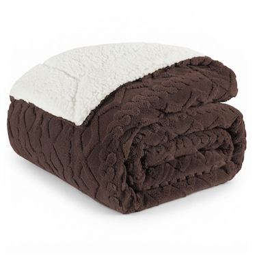Jacquard Sherpa Blanket King