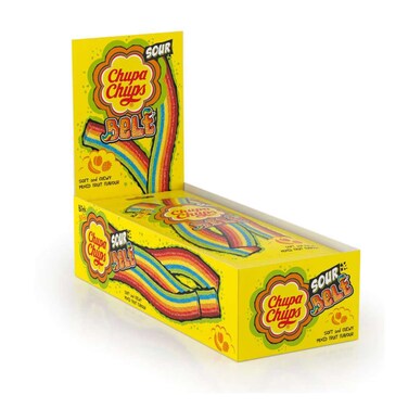 Chupa Chups Extruded Jelly Belts 57Grx12 Pieces