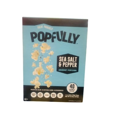 Popfully Sea Salt and Pepper Pop Corn 240 gr