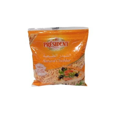 President Shredded Natural Cheddar Bag 450 gr