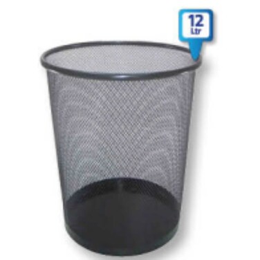 Trishi Dustbin Metal 12 ltr