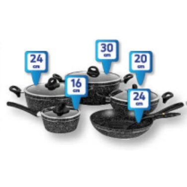 Delcasa Granite Cookware Set 10 Pieces