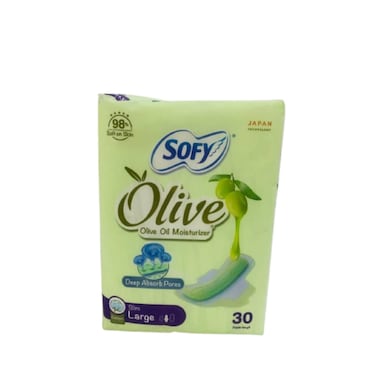 Sofy Olive Oil Moisturized Slim Large 30 Pads