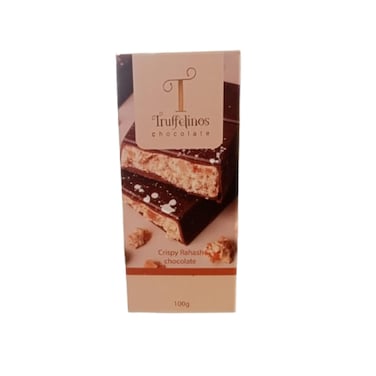 Truffelinos Chocolate Bar Rahash with Crispy and Milk Chocolate 100g