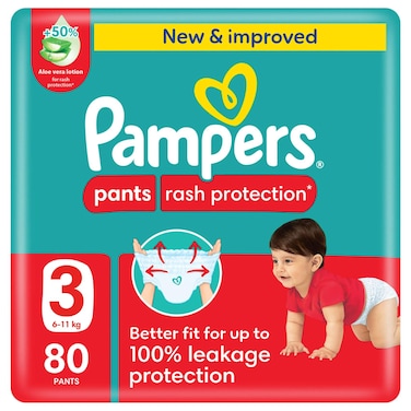 Pampers Pants Size 3 Giant Pack 80 Pieces