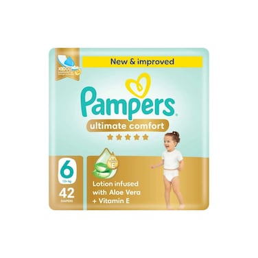 Pampers Premium Diapers Size 6 Giant Pack 42 Pieces