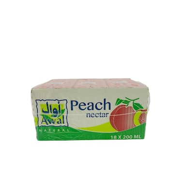 Awal Peach Juice 18 x 200 ml