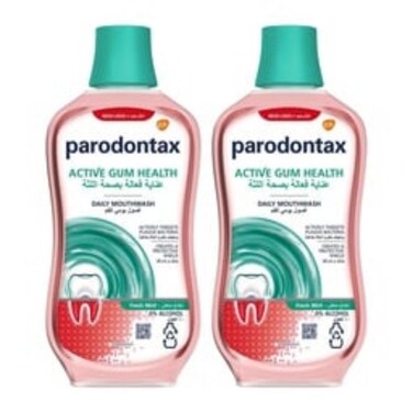 Parodontax Mouthwash Daily Mint 500ml pack of 2