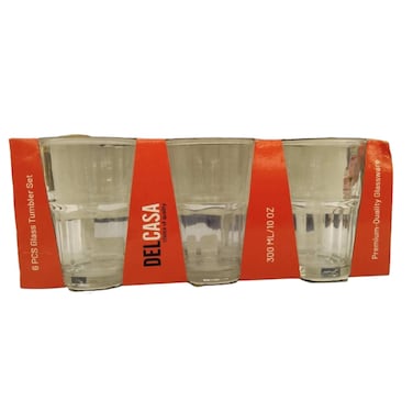 Delcasa Glass Tumbler 300 ml 6 Pieces