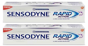 Sensodyne Toothpaste Rapid Action 75ml x2