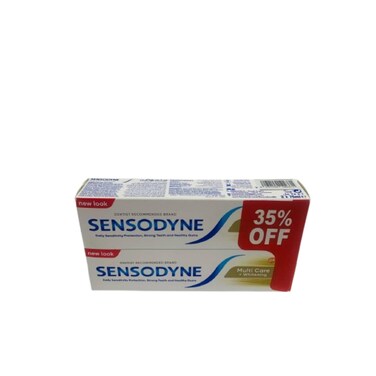 Sensodyne Toothpaste Multicare Whitening Twin Pack 2 X 75 ml