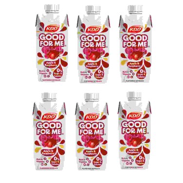 KDD Apple and Raspberry Juice Good for Me 6x250ml