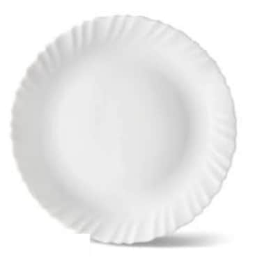 Lara Fluted Plate White 3 Pieces