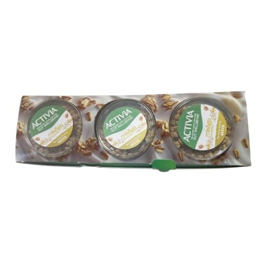 Activia Mix and Go Breakfast Oat Honey Granola Greek Yogurt 3x170g