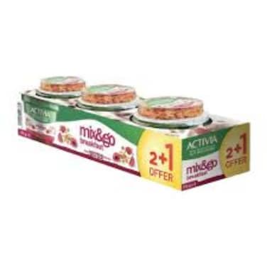 Activia Mix and Go Breakfast 170g pack of 3