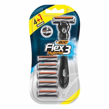 Bic Flex 3 Hybrid Razor Handles With Blades 4+1